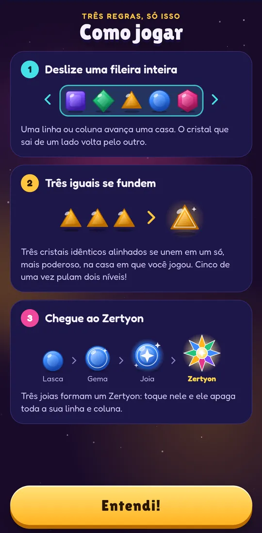 Captura de ecrã de Zertyzzle: Três regras, só isso